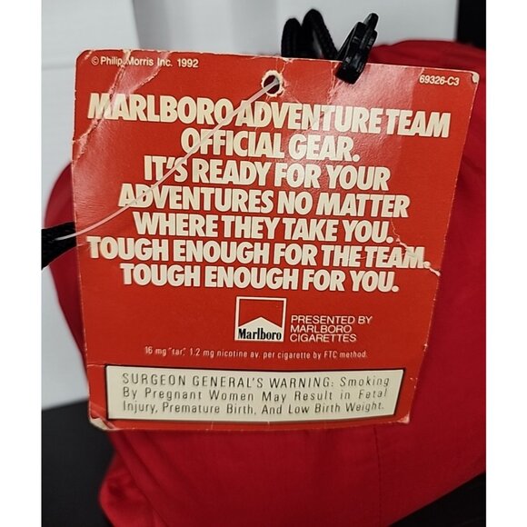 New 1992 Marlboro XL mens Adventure Team rain gear Windbreaker zip Jacket Pants - Picture 6 of 6